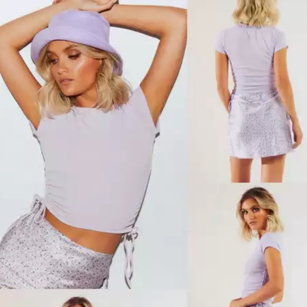 New yellow cropped top adjustable sides - Picture 2 of 2